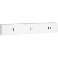 vidaXL Armoires murales TV 3 pcs. Blanc 80x34,5x40 cm