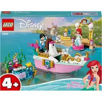 LEGO 43191 Disney Princess Bateau de fête d'Arielle, bateau avec mini-poupée d'Arielle la sirène, jouet pour enfants à partir de 4 ans