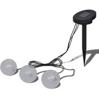 vidaXL Boules solaires LED flottantes 3 flammes pour étang piscine