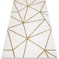 Rugsx Tapis EMERALD exclusif 1013 glamour, élégant géométrique crème / or 160x220 cm