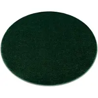 Rugsx Tapis SOFTY cercle plaine couleur unie forest vert cercle 200 cm