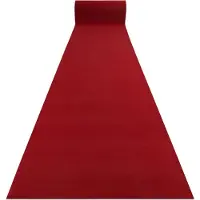 Rugsx TAPIS DE COULOIR ANTIDÉRAPANT RUMBA 1974 Mariage couleur unique bordeaux, rose 120cm 120x490 cm