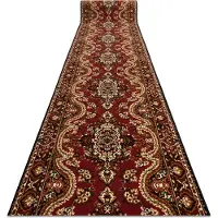 Rugsx TAPIS DE COULOIR BCF WIOSNA bordeaux 70 cm 70x300 cm