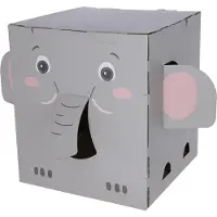 Kerbl Niche à griffer Pet Éléphant pour chat - L 35 x l 35 x H 39 cm