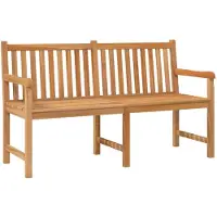 vidaXL Gartenbank 150 cm Massivholz Teck