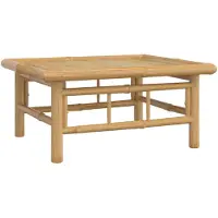 vidaXL Table de jardin 65x55x30 cm bambou
