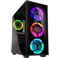 Kolink Observatory RGB - Tour - ATX étendu - panneau latéral fenêtré (verre trempé) - pas d'alimentation (ATX) - noir - USB/Audio