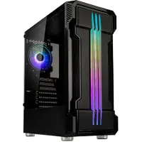 Kolink Inspire K10, Tour Midi, PC, Noir, ATX, micro ATX, Mini-ITX, Plastique, Acier, Verre trempé, Multi