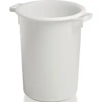Craemer Récipient en plastique rd.50l HD-PE blanc D420xH540mm avec poignée extérieure - 81081100