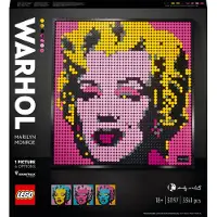 LEGO 31197 Art Andy Warhol's Marilyn Monroe Set, affiche pour collectionneurs, décoration murale, puzzle DIY pour adultes