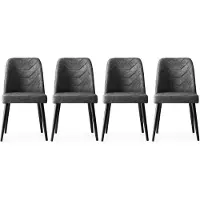 Skye Decor , Dallas- Dallas NMB, anthracite, chaises de bureau, 90x50x49 cm, structure : 100 % bois