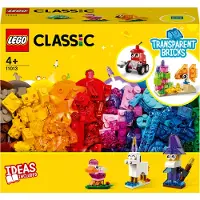 LEGO 11013 Classic 11013 KreativBauset mit durchsichtigen Steinen