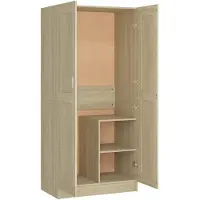 vidaXL Armoire Chêne Sonoma 82,5x51,5x180 cm Matériau dérivé du bois
