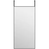 vidaXL Miroir de porte Noir 40x80 cm Verre et aluminium