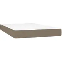 vidaXL Matelas à ressorts ensachés Taupe 120x200x20 cm Tissu
