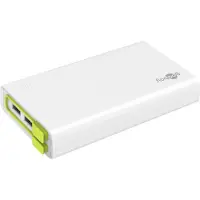 Goobay 72204 Powerbank 20.0 (20.000 mAh), blanc - compact et puissant avec 20.000 mAh et câble de connexion intégré