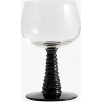 Nordal Verres à vin Gorm noir lot de 4