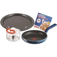 Tefal G805S304 - Poêle Chefclub 24 cm + Hachoir + Plaque à pizza