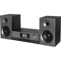 Soundmaster ICD5000SW, Home Tower Audio System, Aluminium, Gris, Avant, 50 W, 2 voies, DAB+, FM