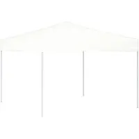 vidaXL Tente de réception pliante blanche 3x3 m