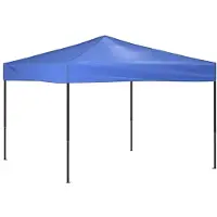 vidaXL Tente de réception pliante bleue 3x3 m