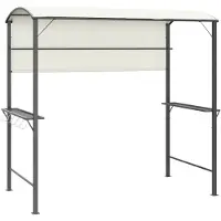 vidaXL Pavillon avec toit 220x110x200 cm Crème