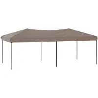 vidaXL Tente de réception pliable Taupe 3x6 m