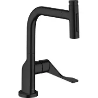 Axor Mitigeur monocommandé de cuisine CITTERIO Select 2 jet avec douchette extractible sBox noir mat