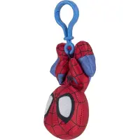 Spidey and his Amazing Friends Unisexe, Porte-clés, SPIDEY - PLUSH CLIP ON CDU (SNF0039), Multicolore