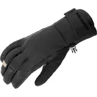 Salomon Qst Gore-Tex Gants Unisexe, Contre Les Intempéries, pour la Course à Pied, Randonnée et Marche, Noir, XS