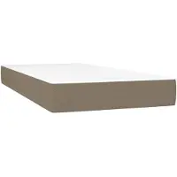 vidaXL - Matelas à ressorts ensachés - 80x200x20 - cm - Tissu - taupe