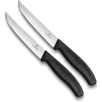 Victorinox Couteau à Steak Victorinox Swiss Classic Noir (2-pièces)