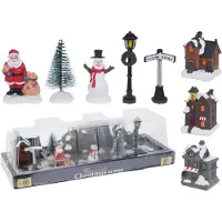 Koopman Village de Noël avec LED, 10dlg.