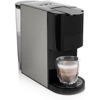Princess Machine à café 249451 Multi Capsule - 5 en 1 - Compatible avec les capsules Nespresso et Dolce Gusto - Noir / Argent
