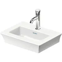 Duravit Lave-mains pour meuble WHITE TULIP 450x330mm sans lavabo avec robinetterie 1 trou, blanc (330 mm, 450 mm)