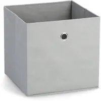 Zeller Boîte de rangement Vlieseline, organisateur pour une utilisation universelle, Textilbox, couleur: gris clair