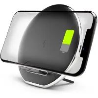 Denver CPQ-10 - Chargeur sans fil pour smartphone - Chargeur QI - 10W - Support pour téléphone - Noir