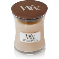 Woodwick White Honey Miel Blanc bougie parfumée avec mèche en bois 85 g
