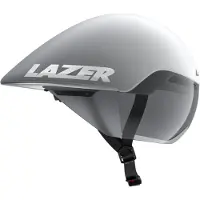 Lazer Volante KinetiCore Triathlon/Contre-la-montre Matte White Silver (S) 52-56 cm