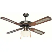 Orbegozo Ventilateur de plafond avec lumière cl 06132 m vieil or - 60w - ø132cm - 4 pales réversibles - 3 vitesses