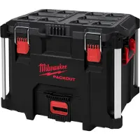 Milwaukee Coffre de chantier - - PACKOUT XL - Capacité 45kg - Résistant aux impacts - IP 65 étanche