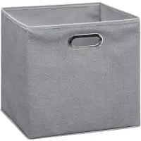 5 Five Boite de rangement - 31 x 31 cm - gris clair chiné