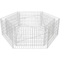 vidaXL Lit surélevé à gabion hexagonale 160x140x50 cm