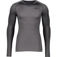 Nike Pro Dri Fit Long Sleeve T-shirt Gris XL / Regular Homme