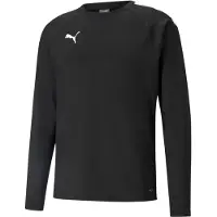 Puma T-Shirt fonctionnel 'TeamLiga' noir / blanc