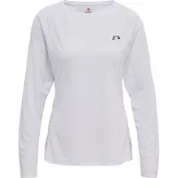 Newline Sweat de sport gris / blanc