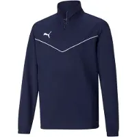 Puma Sweat de sport 'TeamRise' bleu foncé / blanc
