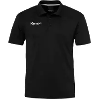 Kempa Poly Polo Shirt, noir, S, hommes