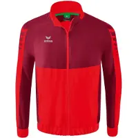 Erima Veste de sport rouge / lie de vin / blanc