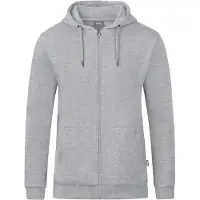 Jako Veste à capuche unisexe Organic, Couleur:gris clair chiné, Taille:M